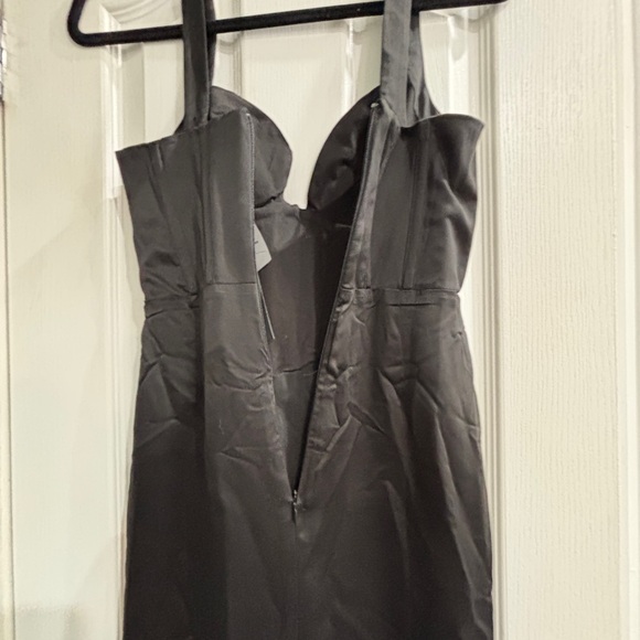 NBD Elodie Maxi Dress black satin bustier corset Gown XS NEW WITH TAGS - Picture 7 of 13
